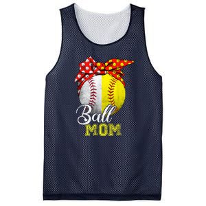 Funny Ball Mom Softball Baseball Gifts For Women Mothers Day Mesh Reversible Basketball Jersey Tank