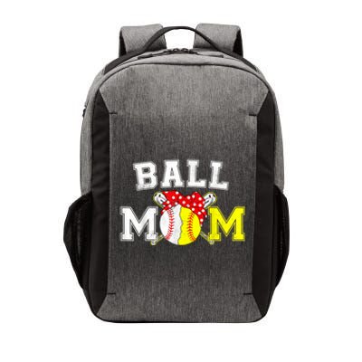 Funny Ball Mom Softball Baseball Gifts For Women Mothers Day Vector Backpack