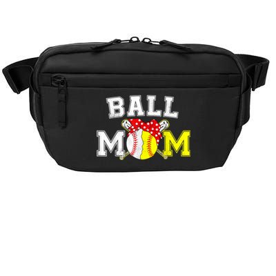 Funny Ball Mom Softball Baseball Gifts For Women Mothers Day Crossbody Pack