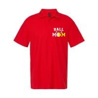 Funny Ball Mom Softball Baseball Gifts For Women Mothers Day Softstyle Adult Sport Polo