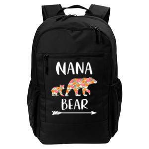 Floral Bear Matching Family Outfits Funny Nana Bear Daily Commute Backpack