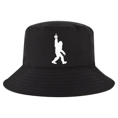 Funny Bigfoot Middle Finger For Squatch Believers Cool Comfort Performance Bucket Hat