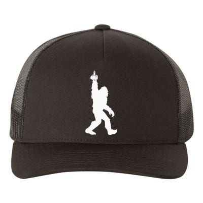 Funny Bigfoot Middle Finger For Squatch Believers Yupoong Adult 5-Panel Trucker Hat