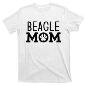 Funny Beagle Mom Dog Paw Puppy Retro T-Shirt