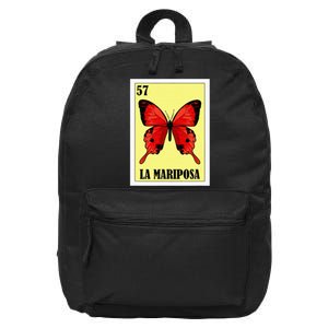 Funny Butterfly Mexican Design La Mariposa 16 in Basic Backpack