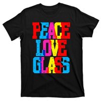 Funny Blown Mosaic Stained Fused Glass Artist Peace T-Shirt