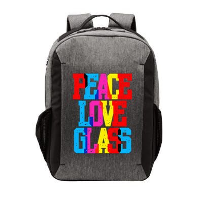 Funny Blown Mosaic Stained Fused Glass Artist Peace Vector Backpack