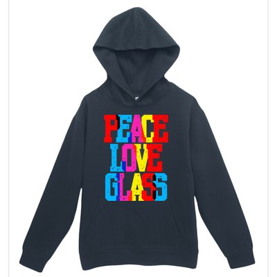 Funny Blown Mosaic Stained Fused Glass Artist Peace Urban Pullover Hoodie