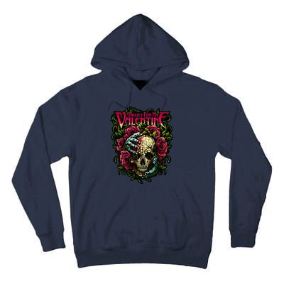 Funny Bullet My Valentine Skull Roses and Red Blood Horror Tall Hoodie