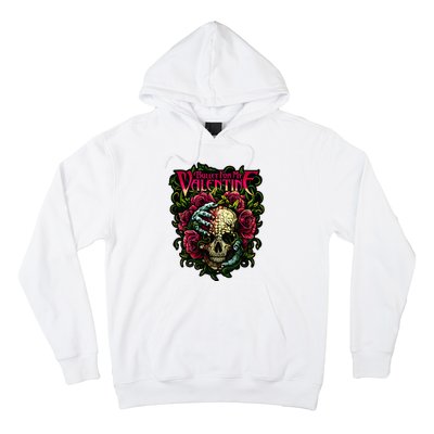 Funny Bullet My Valentine Skull Roses and Red Blood Horror Hoodie