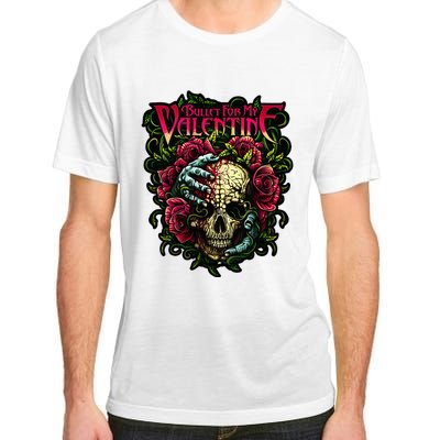 Funny Bullet My Valentine Skull Roses and Red Blood Horror Adult ChromaSoft Performance T-Shirt