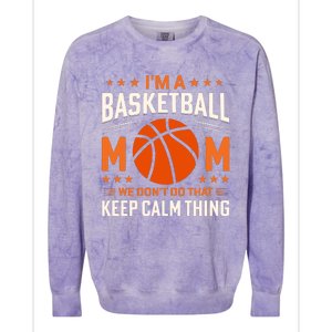 Funny Basketball Mom Slogan Funny Mothers Day Colorblast Crewneck Sweatshirt