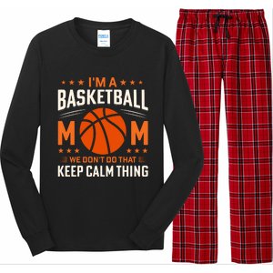 Funny Basketball Mom Slogan Funny Mothers Day Long Sleeve Pajama Set