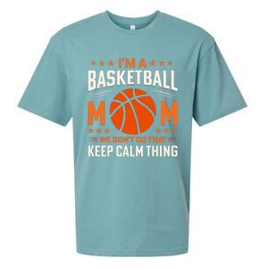 Funny Basketball Mom Slogan Funny Mothers Day Sueded Cloud Jersey T-Shirt