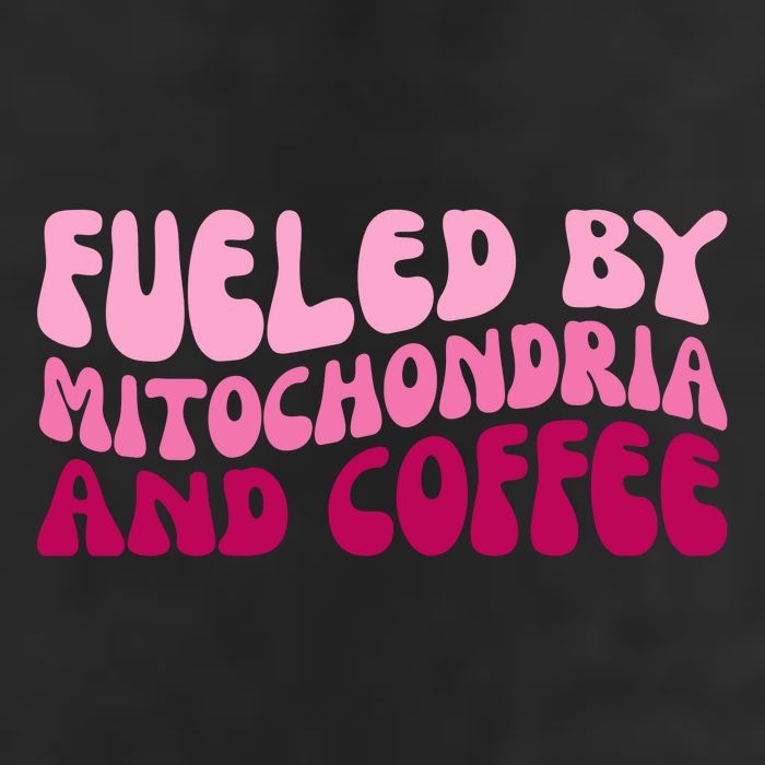 Fueled By Mitochondria And Coffee Funny Adult Drive Performance Visor