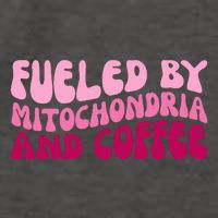 Fueled By Mitochondria And Coffee Funny Vector Backpack
