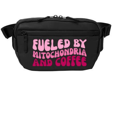 Fueled By Mitochondria And Coffee Funny Crossbody Pack