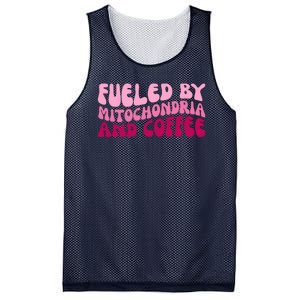 Fueled By Mitochondria And Coffee Funny Mesh Reversible Basketball Jersey Tank