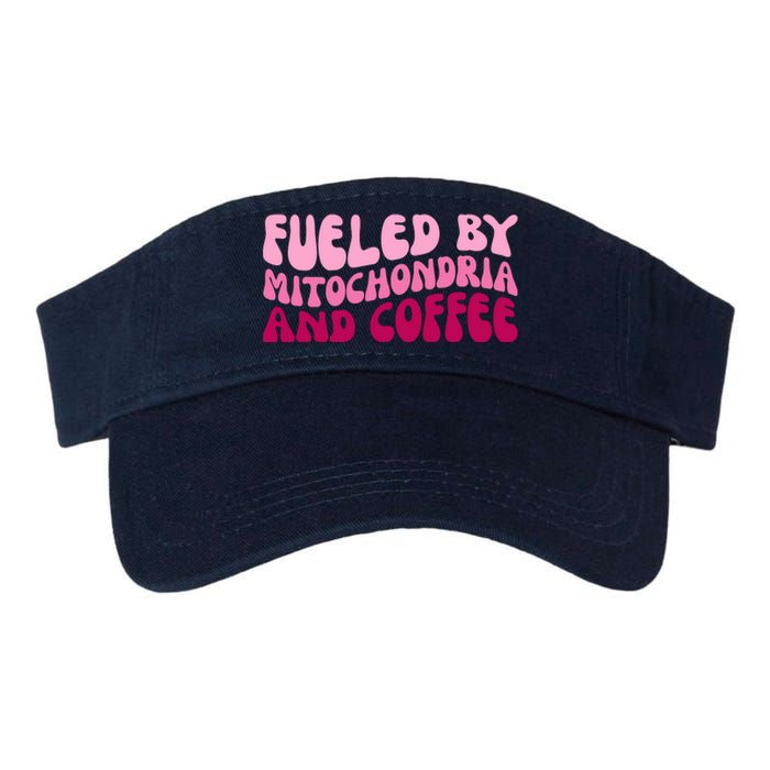 Fueled By Mitochondria And Coffee Funny Valucap Bio-Washed Visor