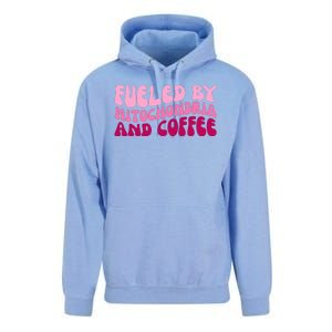 Fueled By Mitochondria And Coffee Funny Unisex Surf Hoodie