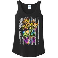 F Bomb Mom With Tattoos Pretty Eyes And Thick Thighs Skull Ladies Essential Tank