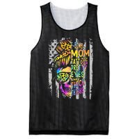 F Bomb Mom With Tattoos Pretty Eyes And Thick Thighs Skull Mesh Reversible Basketball Jersey Tank