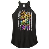 F Bomb Mom With Tattoos Pretty Eyes And Thick Thighs Skull Women's Perfect Tri Rocker Tank