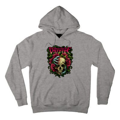 Funny Bullet My Valentine Skull Roses And Red Blood Horror Tall Hoodie