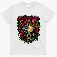 Funny Bullet My Valentine Skull Roses And Red Blood Horror T-Shirt