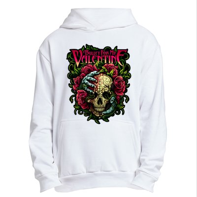 Funny Bullet My Valentine Skull Roses And Red Blood Horror Urban Pullover Hoodie