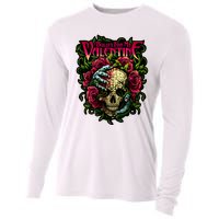 Funny Bullet My Valentine Skull Roses And Red Blood Horror Cooling Performance Long Sleeve Crew