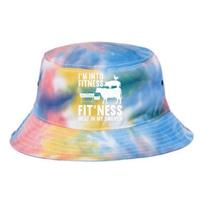 Funny Bbq Meat Smoking Art Barbeque Griller Tie Dye Newport Bucket Hat