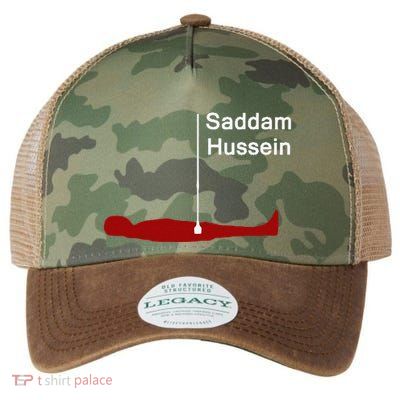 Funny Brainrot Meme Saddam HusseinS Hiding Spot Teen Joke Legacy Tie Dye Trucker Hat