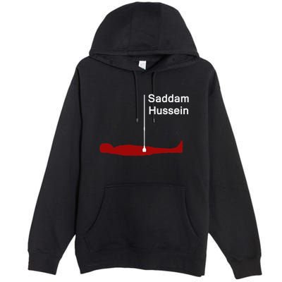 Funny Brainrot Meme Saddam HusseinS Hiding Spot Teen Joke Premium Pullover Hoodie
