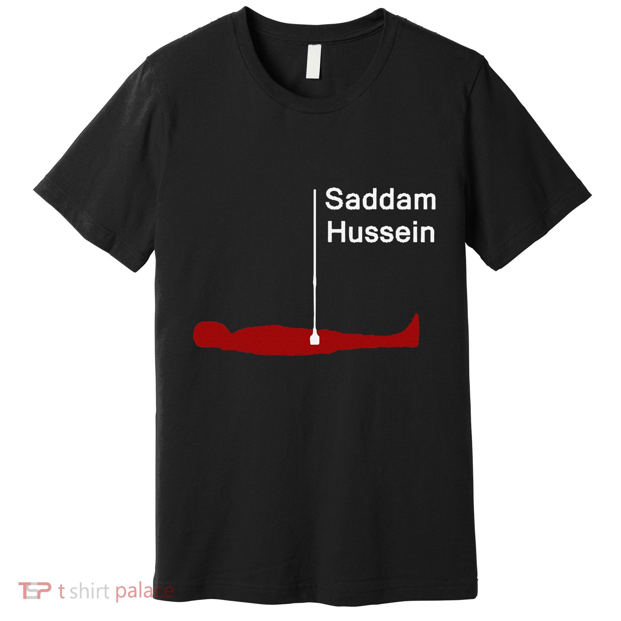Funny Brainrot Meme Saddam HusseinS Hiding Spot Teen Joke Premium T-Shirt