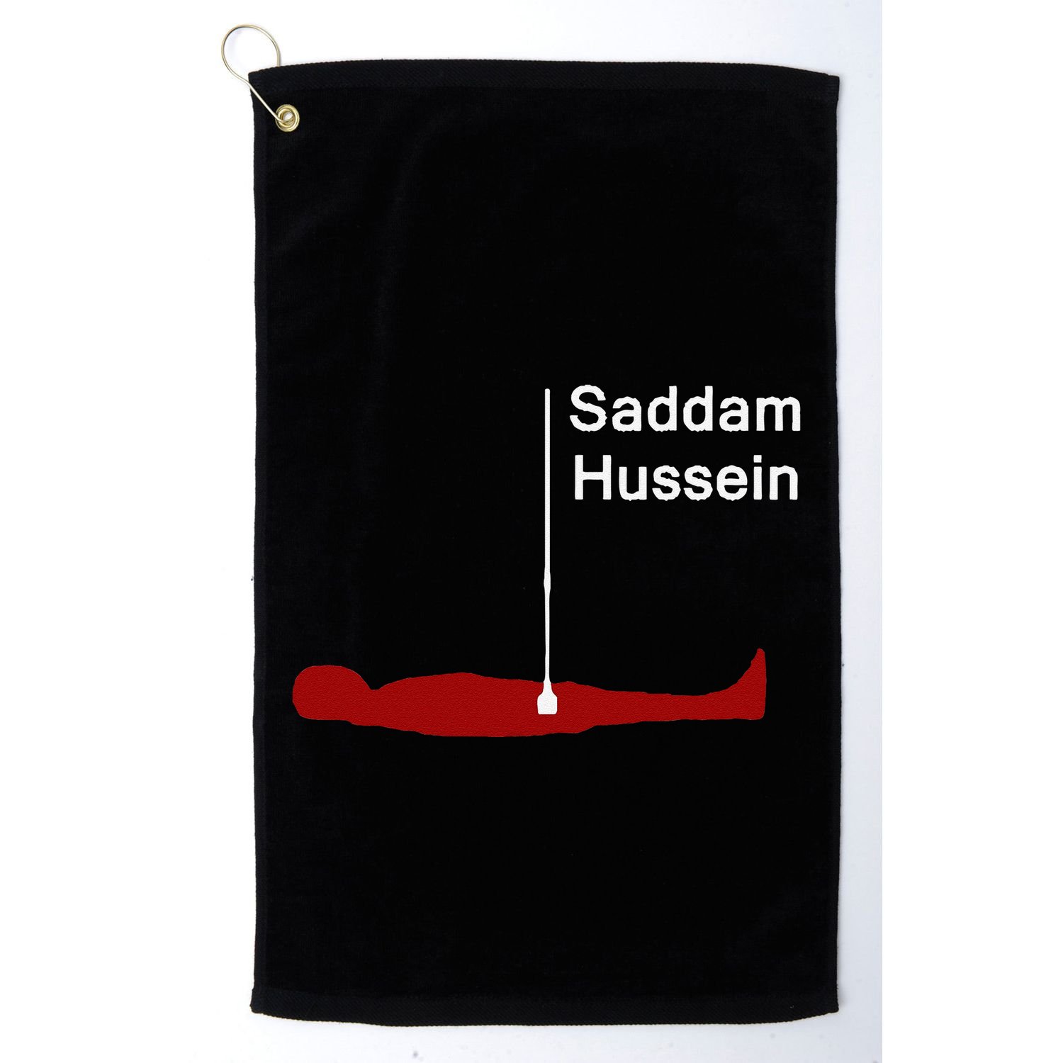 Funny Brainrot Meme Saddam HusseinS Hiding Spot Teen Joke Golf Towel