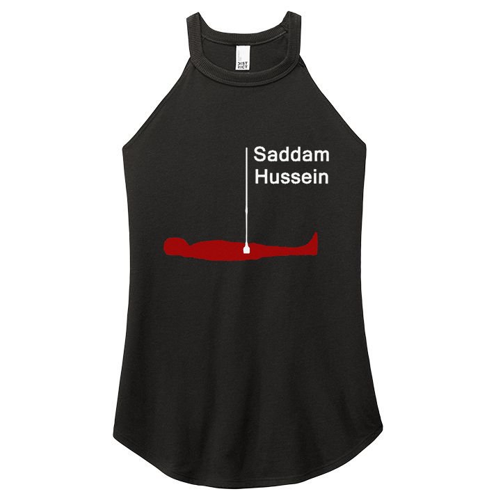 Funny Brainrot Meme Saddam HusseinS Hiding Spot Teen Joke Women's Perfect Tri Rocker Tank