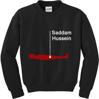 Funny Brainrot Meme Saddam HusseinS Hiding Spot Teen Joke Kids Sweatshirt