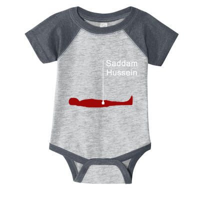 Funny Brainrot Meme Saddam HusseinS Hiding Spot Teen Joke Infant Baby Jersey Bodysuit