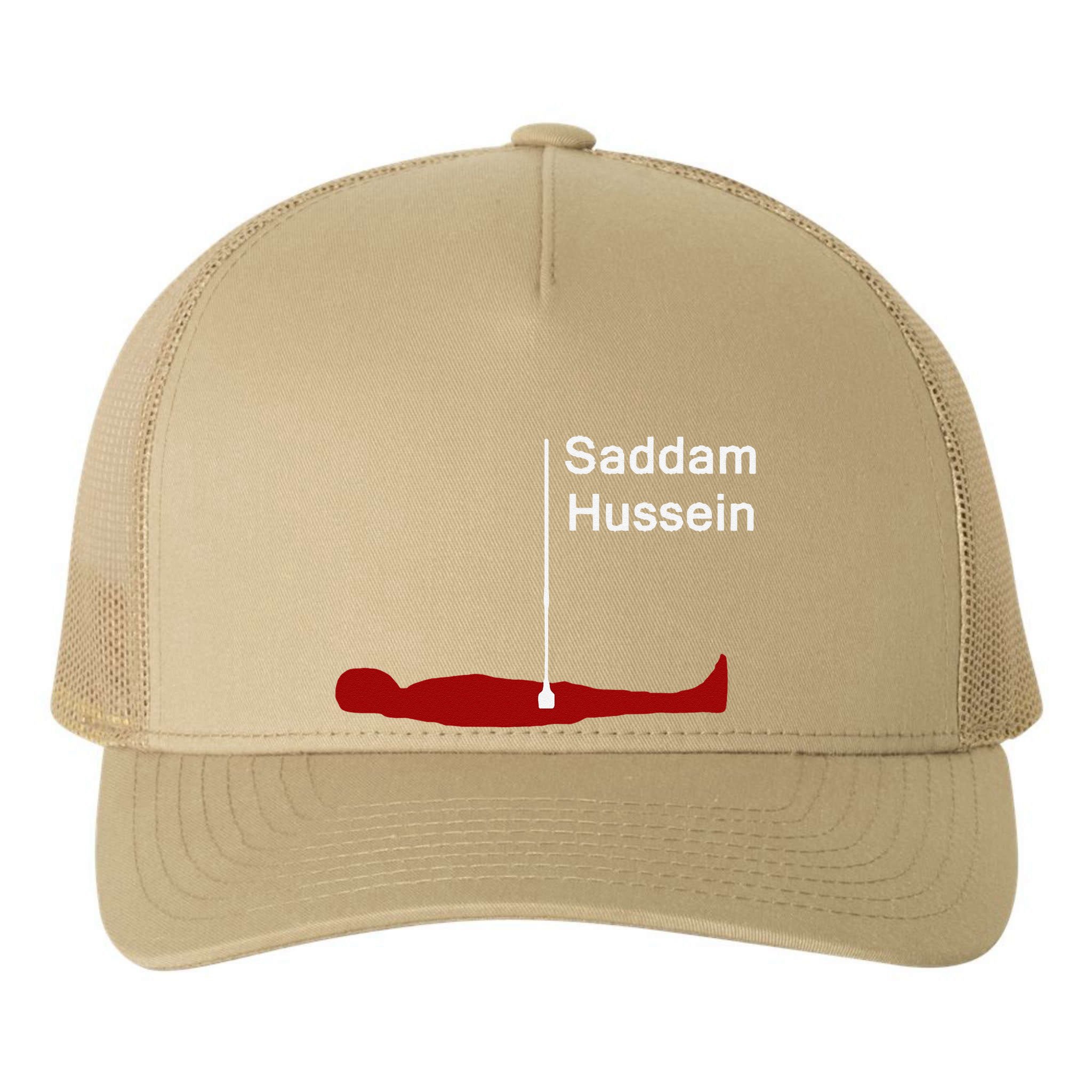 Funny Brainrot Meme Saddam HusseinS Hiding Spot Teen Joke Yupoong Adult 5-Panel Trucker Hat