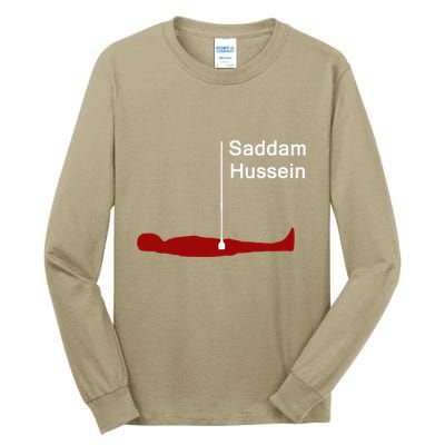 Funny Brainrot Meme Saddam HusseinS Hiding Spot Teen Joke Tall Long Sleeve T-Shirt