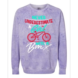 Funny Bmx Meaningful Gift Bmx Sister Or Daughter Gift Colorblast Crewneck Sweatshirt