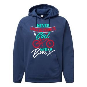 Funny Bmx Meaningful Gift Bmx Sister Or Daughter Gift Performance Fleece Hoodie