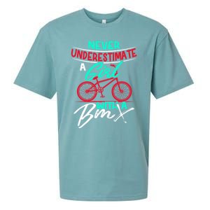 Funny Bmx Meaningful Gift Bmx Sister Or Daughter Gift Sueded Cloud Jersey T-Shirt