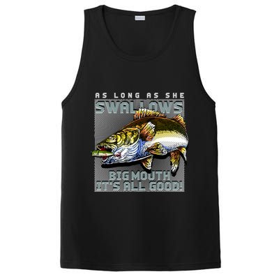 Funny Big Mouth Bass Swallows PosiCharge Competitor Tank