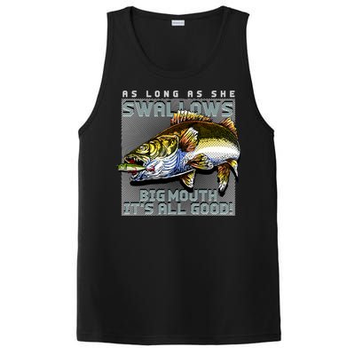 Funny Big Mouth Bass Swallows PosiCharge Competitor Tank