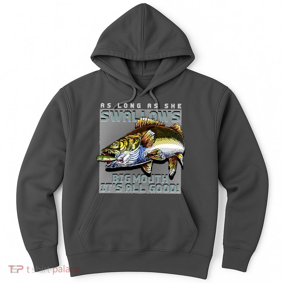 Funny Big Mouth Bass Swallows Hoodie