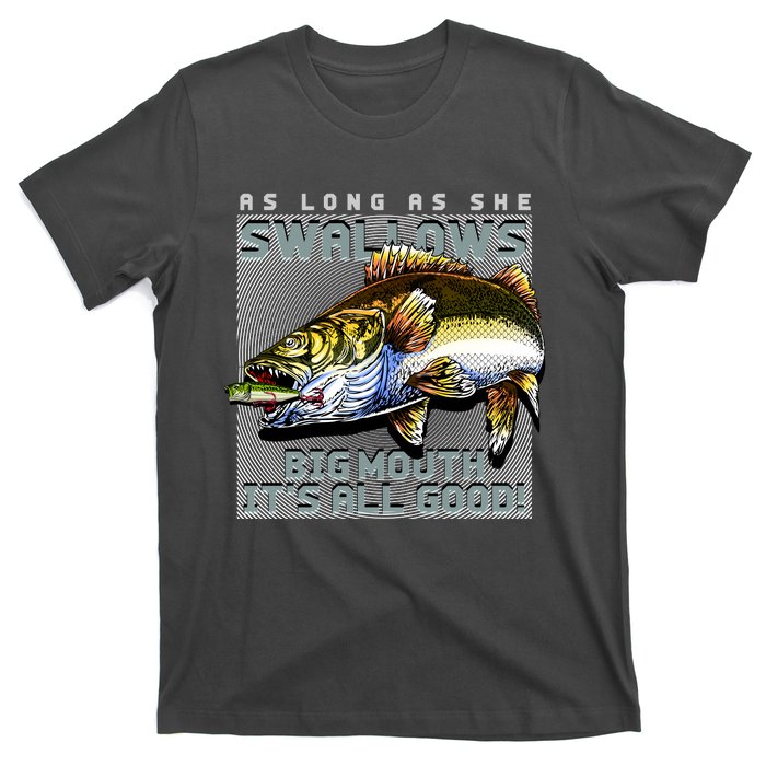 Funny Big Mouth Bass Swallows T-Shirt