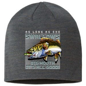 Funny Big Mouth Bass Swallows Sustainable Beanie