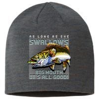 Funny Big Mouth Bass Swallows Sustainable Beanie